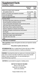 Side view of Biotics Research UltraVir-X bottle