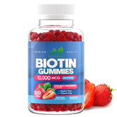 Biotin 10,000mcg Gummies bottle front view