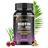 Bottle of Biotin 10,000mcg Hair Growth Supplement for Women & Men