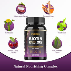 Two-month supply of Biotin hair growth capsules
