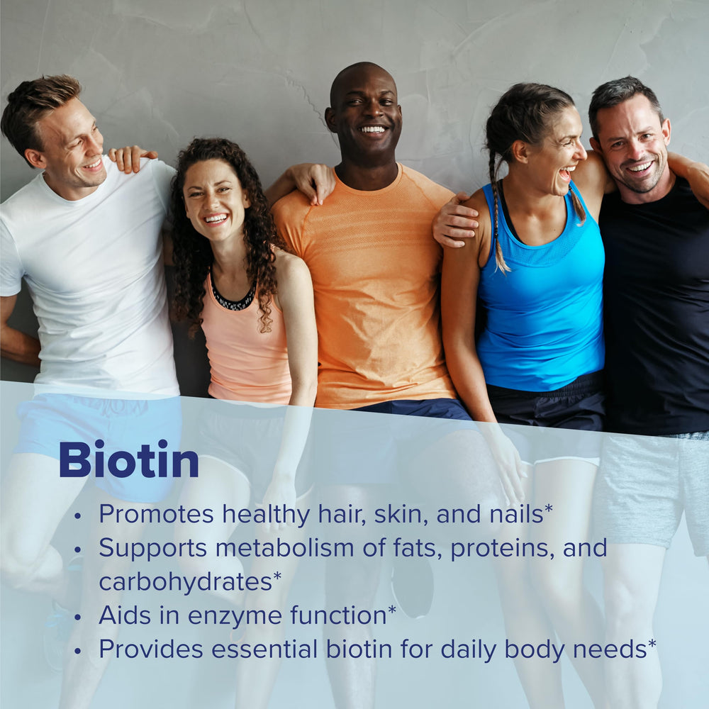 Biotin 1000 mcg metabolism support.
