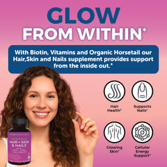 Easy-to-swallow Biotin 5000 mcg daily tablets