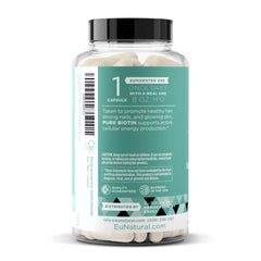 Concept image showing healthy hair and nails with Biotin