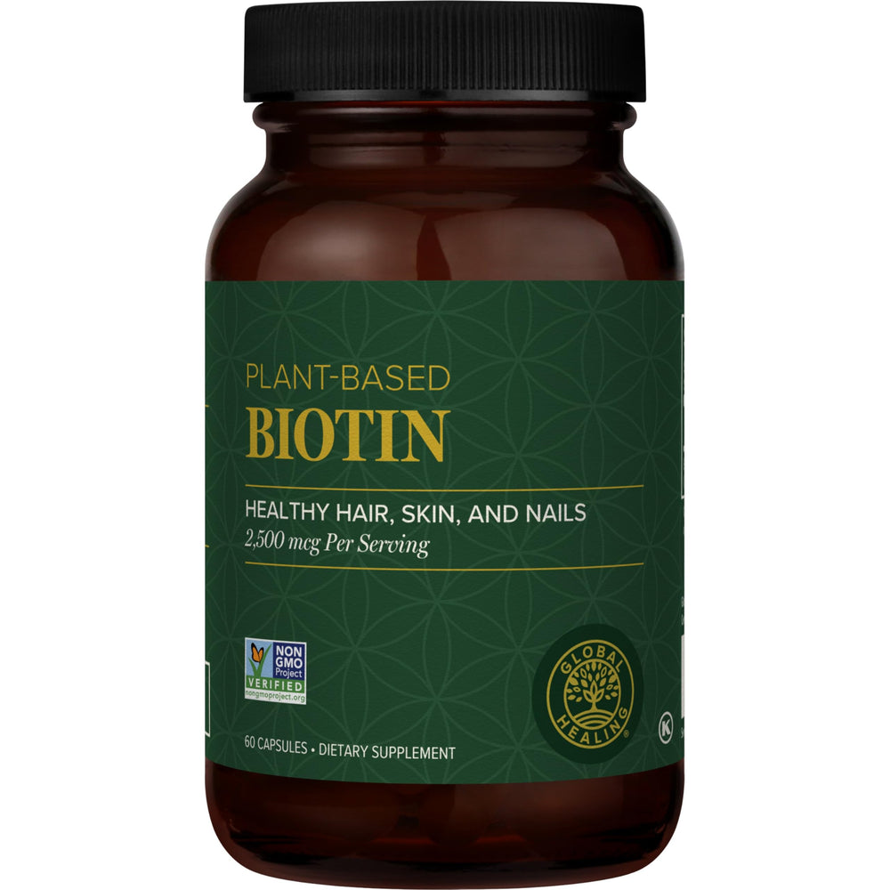 Bottle of Biotin Vitamin B7 hair growth supplement