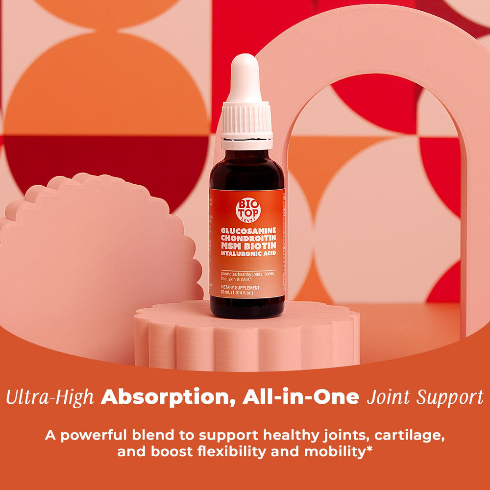 Hair, skin and nails support illustration for BIOTOPLEVEL liquid
