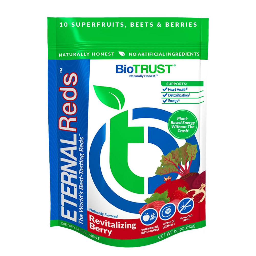 BioTrust Eternal Reds berry flavor front label