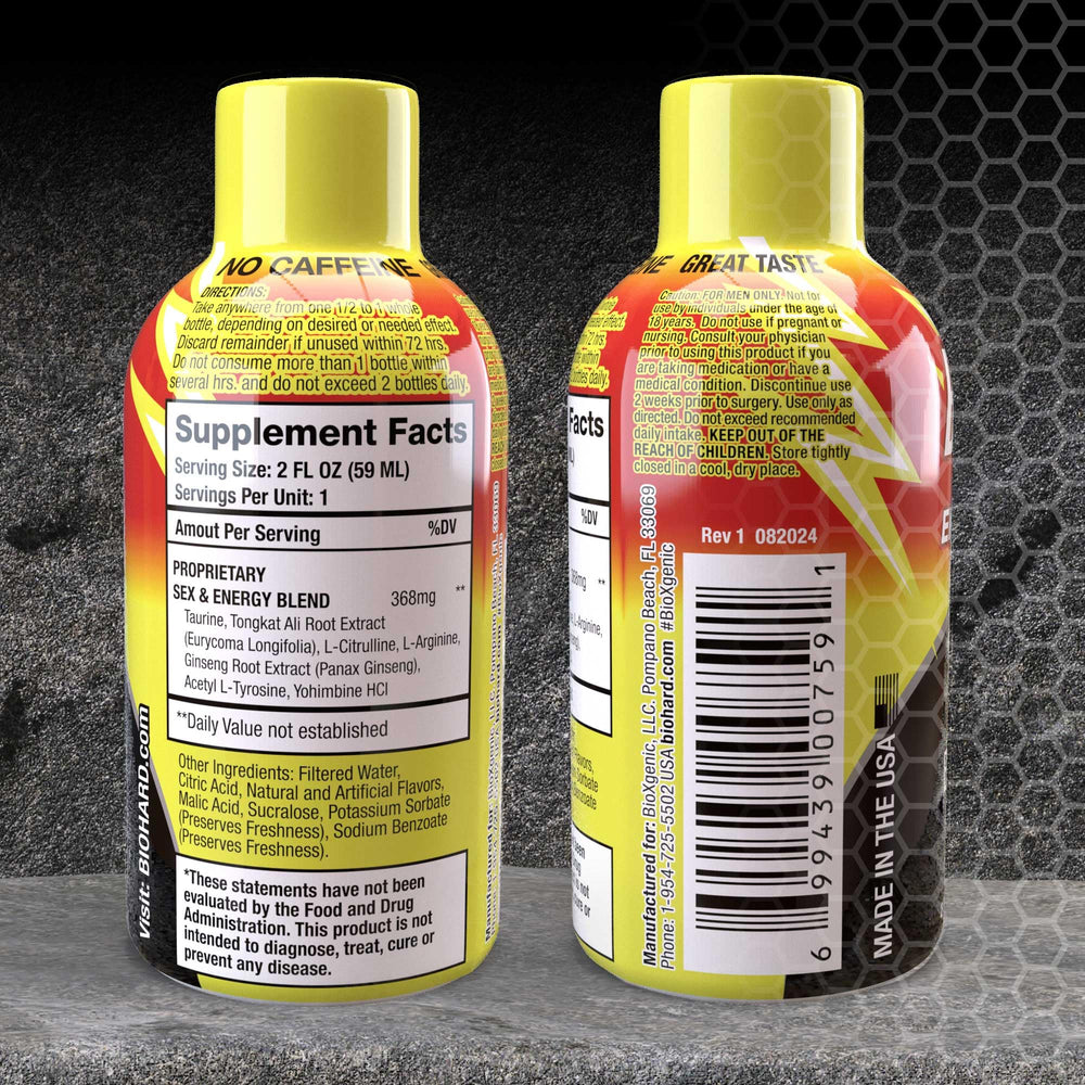 BIOXGENIC BIOHARD Mixed Berry 2 oz 4-pack back view