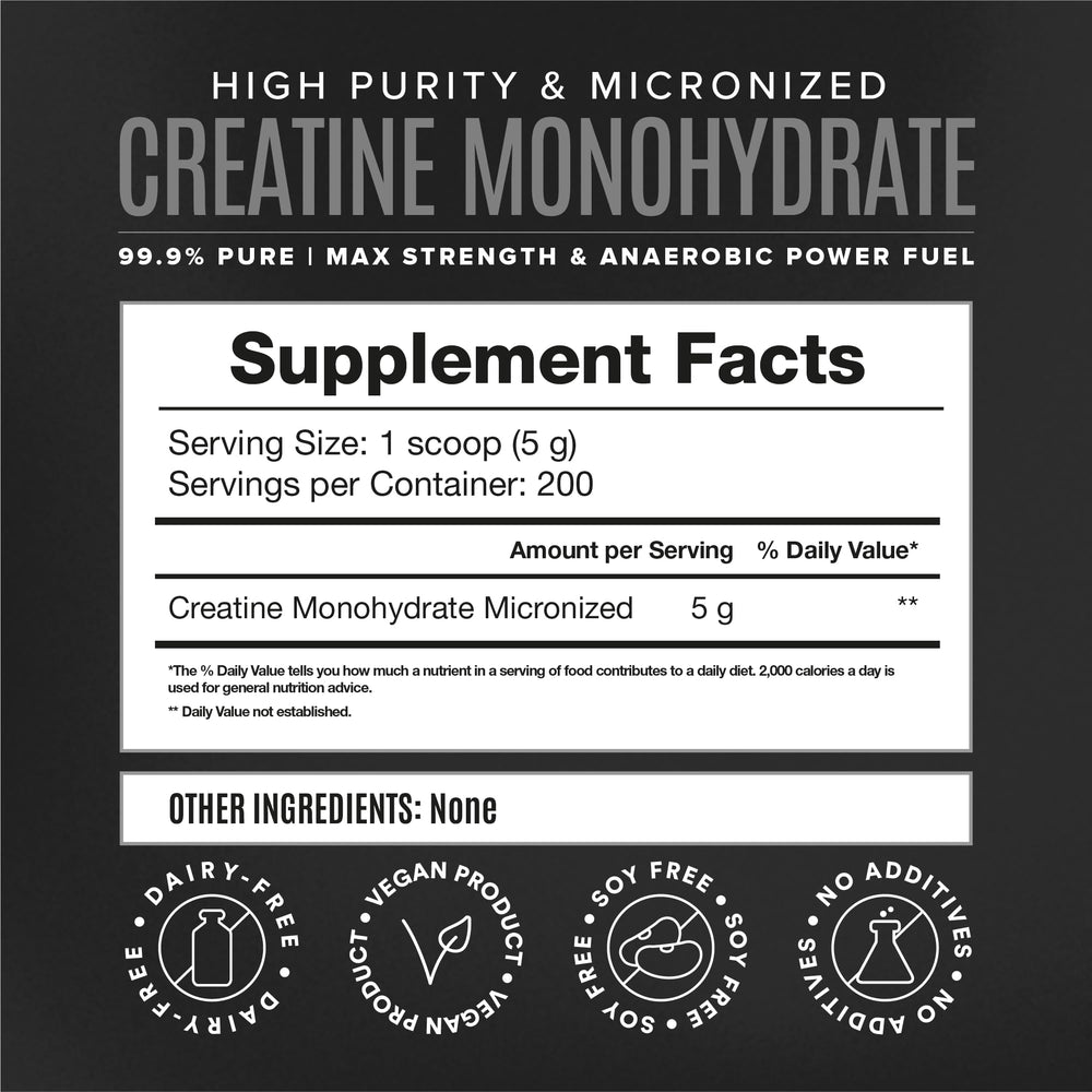 Unflavored creatine powder being added to a shaker