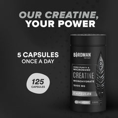 Capsules shown for pre-workout energy and performance