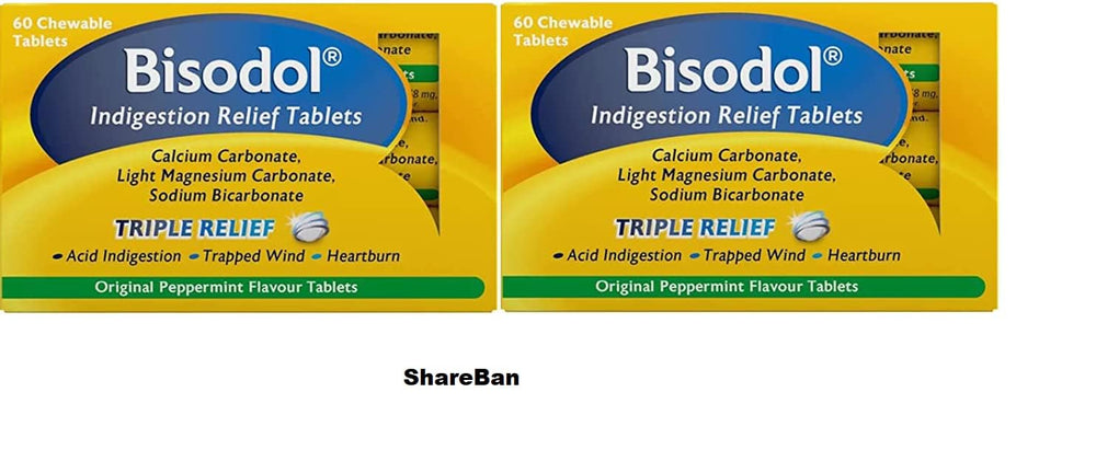 Bisodol Indigestion Relief Tablets 100-pack