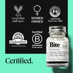 Travel-size Bite Toothpaste Bits packaging