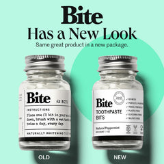 Refillable glass jar packaging for Bite Bits