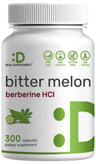 Bottle of Bitter Melon with Berberine supplement (300 capsules)