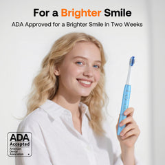 Bitvae ADA-Approved electric toothbrush with travel case (sky blue)