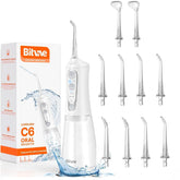 Bitvae C6 water dental flosser white front view