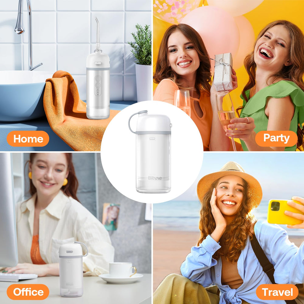 IPX7 waterproof dental flosser suitable for shower use