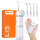 Bitvae P1 portable mini dental flosser in frost white