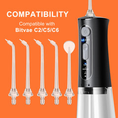 Periodontal tip close-up for Bitvae C2/C5/C6 water flosser