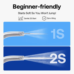 360-degree rotating tip for thorough cleaning