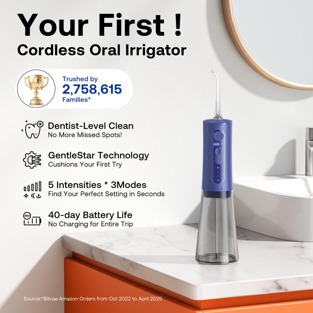 Six interchangeable tips for Bitvae water flosser