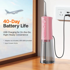 Bitvae water flosser in shower with IPX7 waterproof design