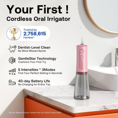 Bitvae Quartz Pink Water Flosser side view