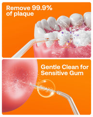 Bitvae water flosser and toothbrush bundle in white, side view