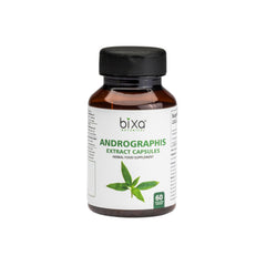 bixa BOTANICAL Andrographis 450mg vegan capsule bottle label - 60 count