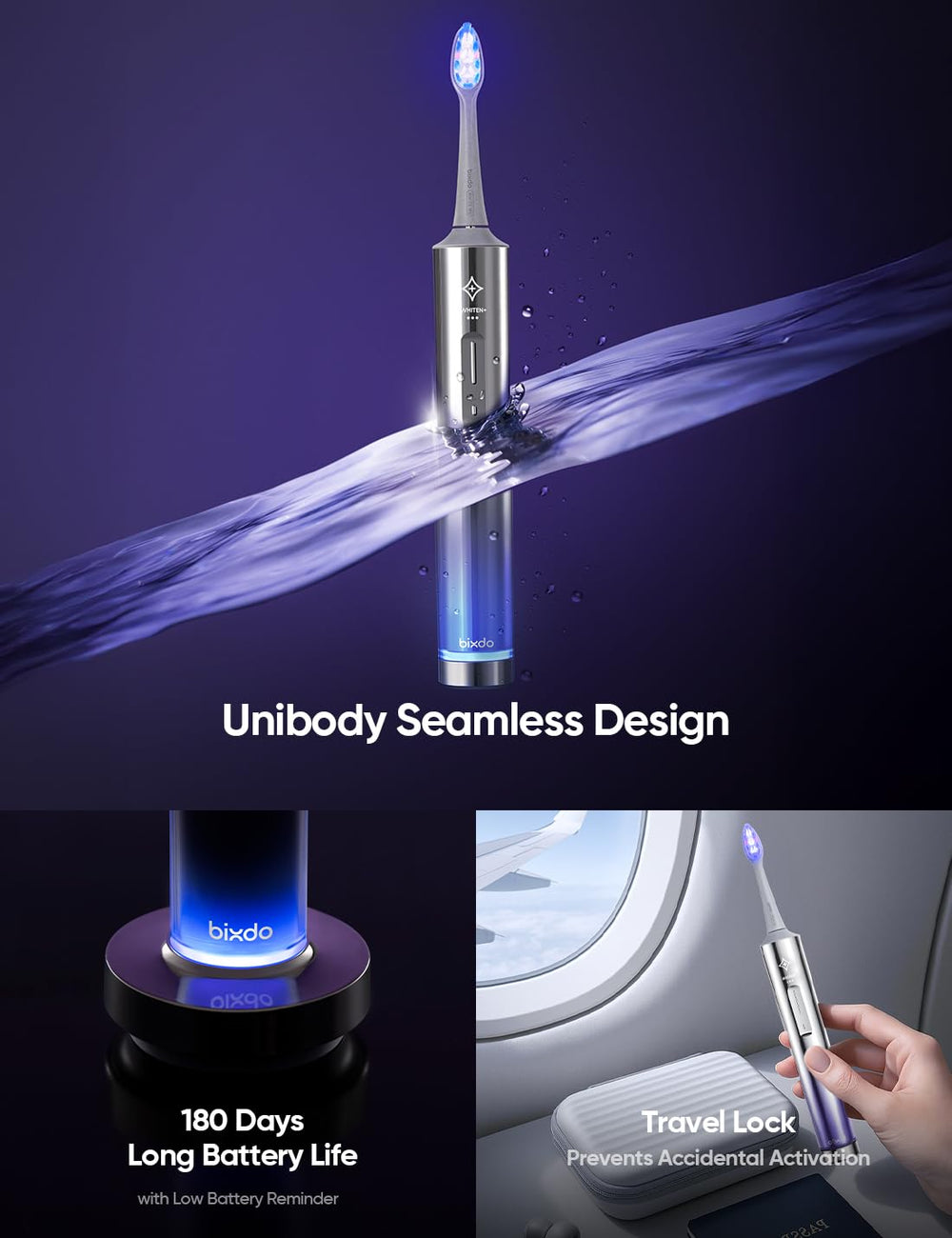 Extended 180-day battery and IPX7 waterproof design