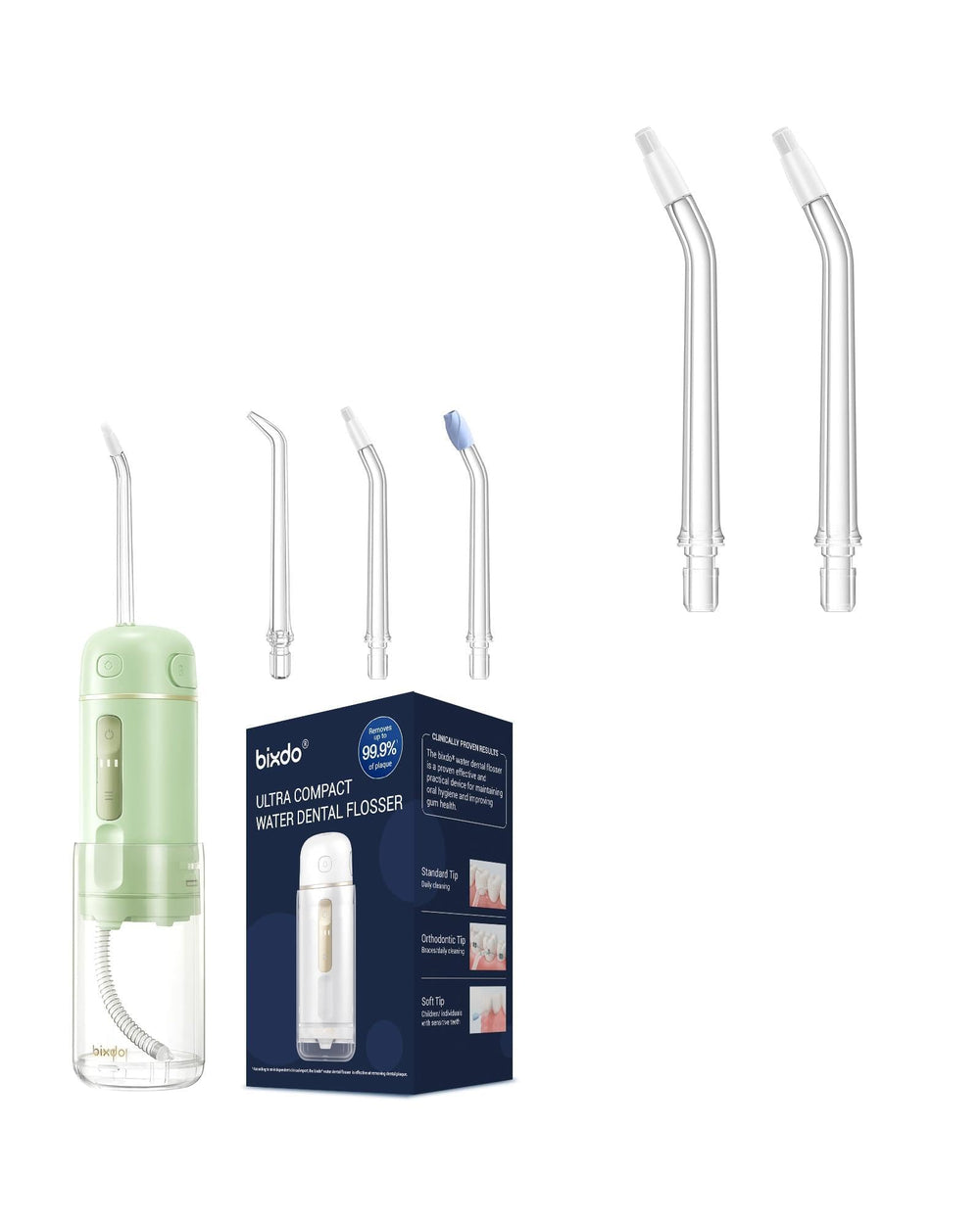 bixdo A30 PRO Water Flosser with Orthodontic Tips Replacement
