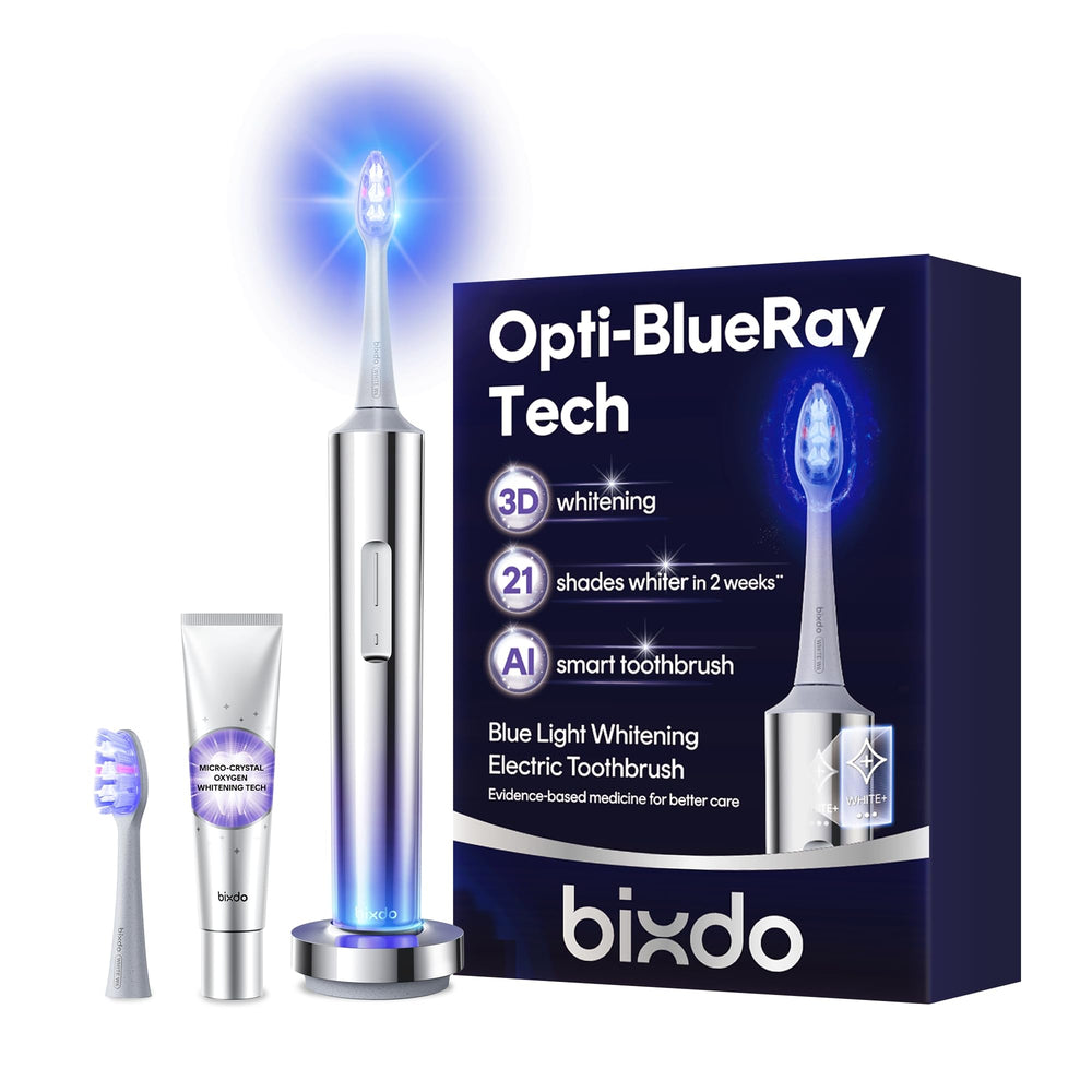 Bixdo whitening electric toothbrush with 460nm blue light technology