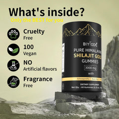 No added sugar and vegan Shilajit Gummies