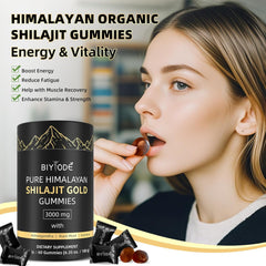 Vegan, non-GMO Shilajit Gummies for fitness