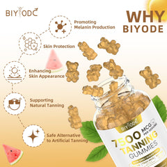 Astaxanthin ingredient in BIYODE tanning gummies