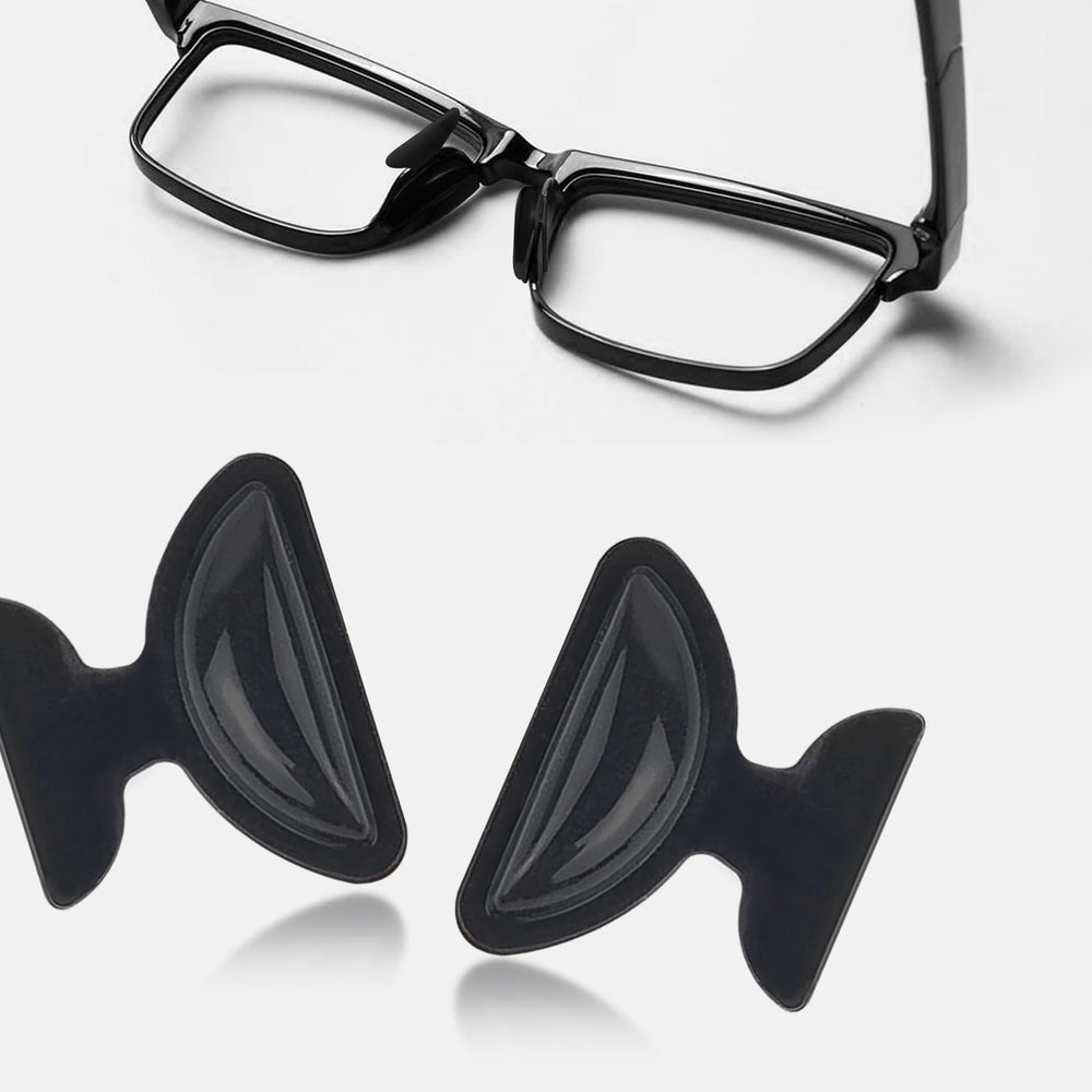 Soft cushioned silicone nose pads for all-day comfort