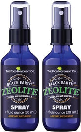 Front view of Black Earth Zeolite 1oz pump spray bottle