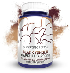 Nootropics Depot Black Ginger Extract Capsules bottle label