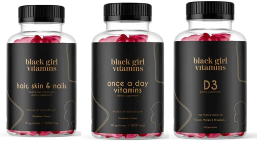 Hero shot of Black Girl Vitamins Look Good Feel Good Bundle