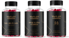 Hero shot of Black Girl Vitamins Look Good Feel Good Bundle