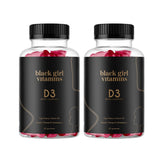Vitamin D3 gummies with peach, mango, and strawberry flavors ready for immune support