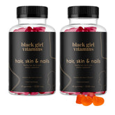 Product image: Black Girl Vitamins hair, skin and nails gummies with passion fruit flavor