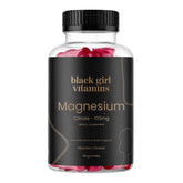 Front view of Black Girl Vitamins Magnesium Gummies 60ct bottle
