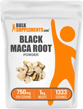 Black Maca Powder 1kg pack - front view