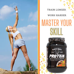 2LB packaging of Black Magic protein powder