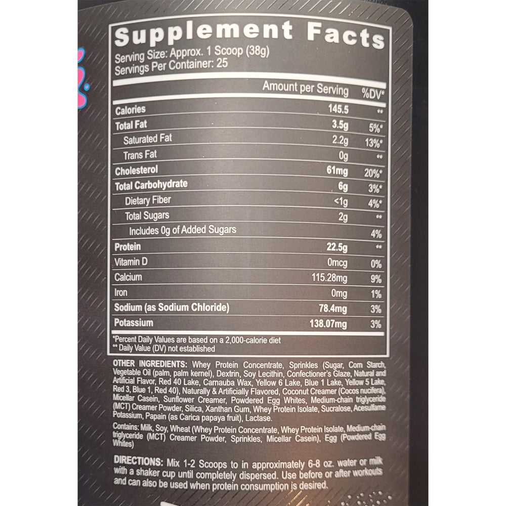 Black Magic Multi-Source Protein birthday cake shake-glass convenient pre-post-workout fueling option