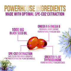 Black seed oil 1000mg aiding digestive health