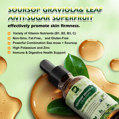 Black seed oil bottle among herbal ingredients for Soursop Bitters