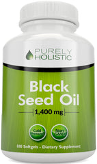 Bottle of Black Seed Oil Capsules (180 softgels)