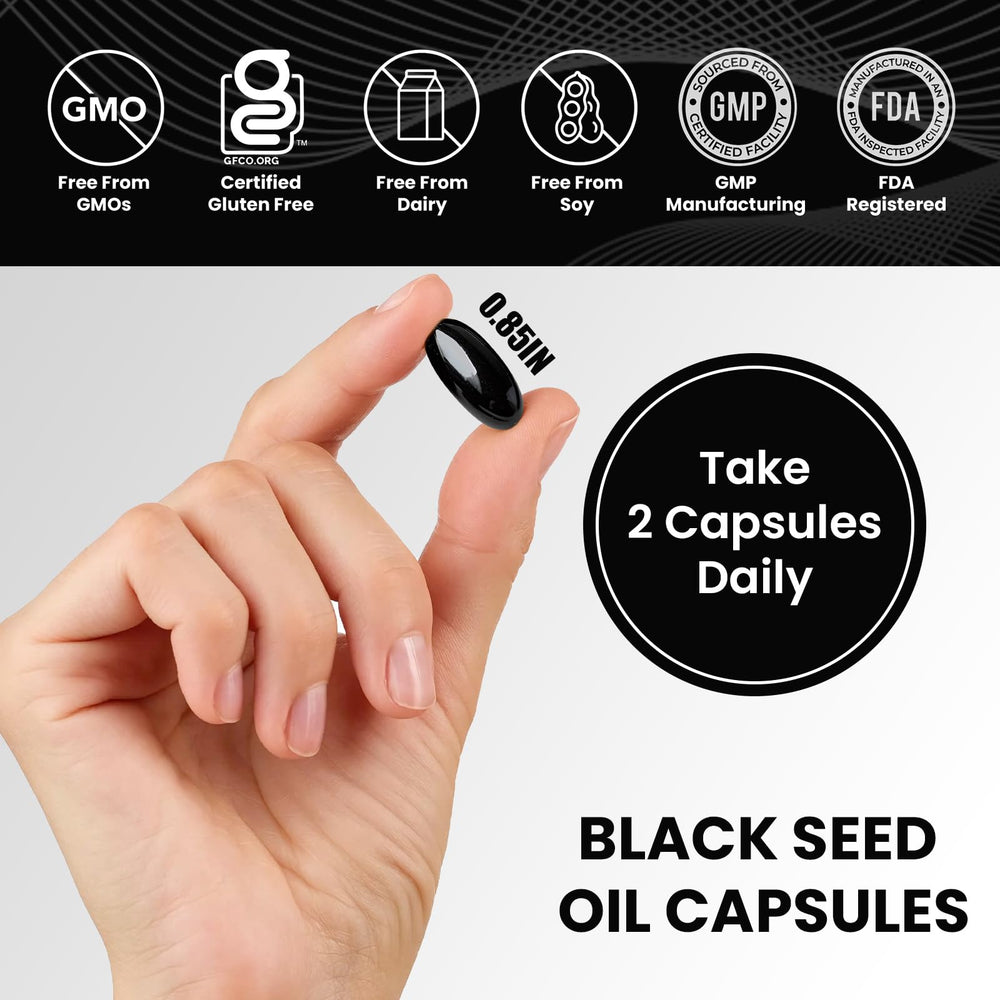 Open bottle showing 120 vegan capsules