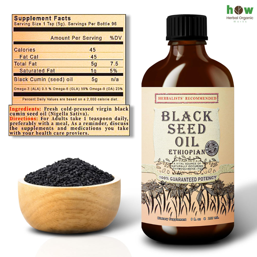 Promotes healthy hair, skin, and nails with black seed oil